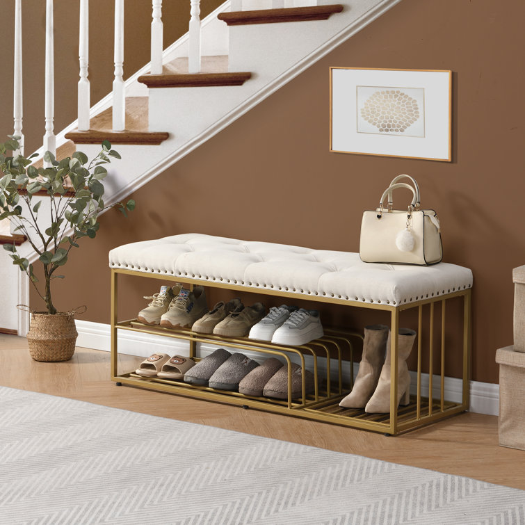 12 pair outlet shoe storage bench